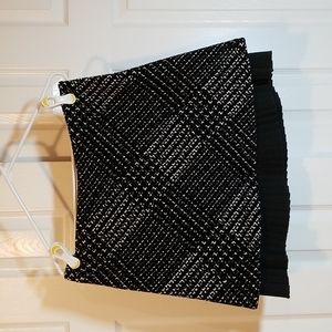 Cynthia Steffe Black and White Patterned Mini Skirt